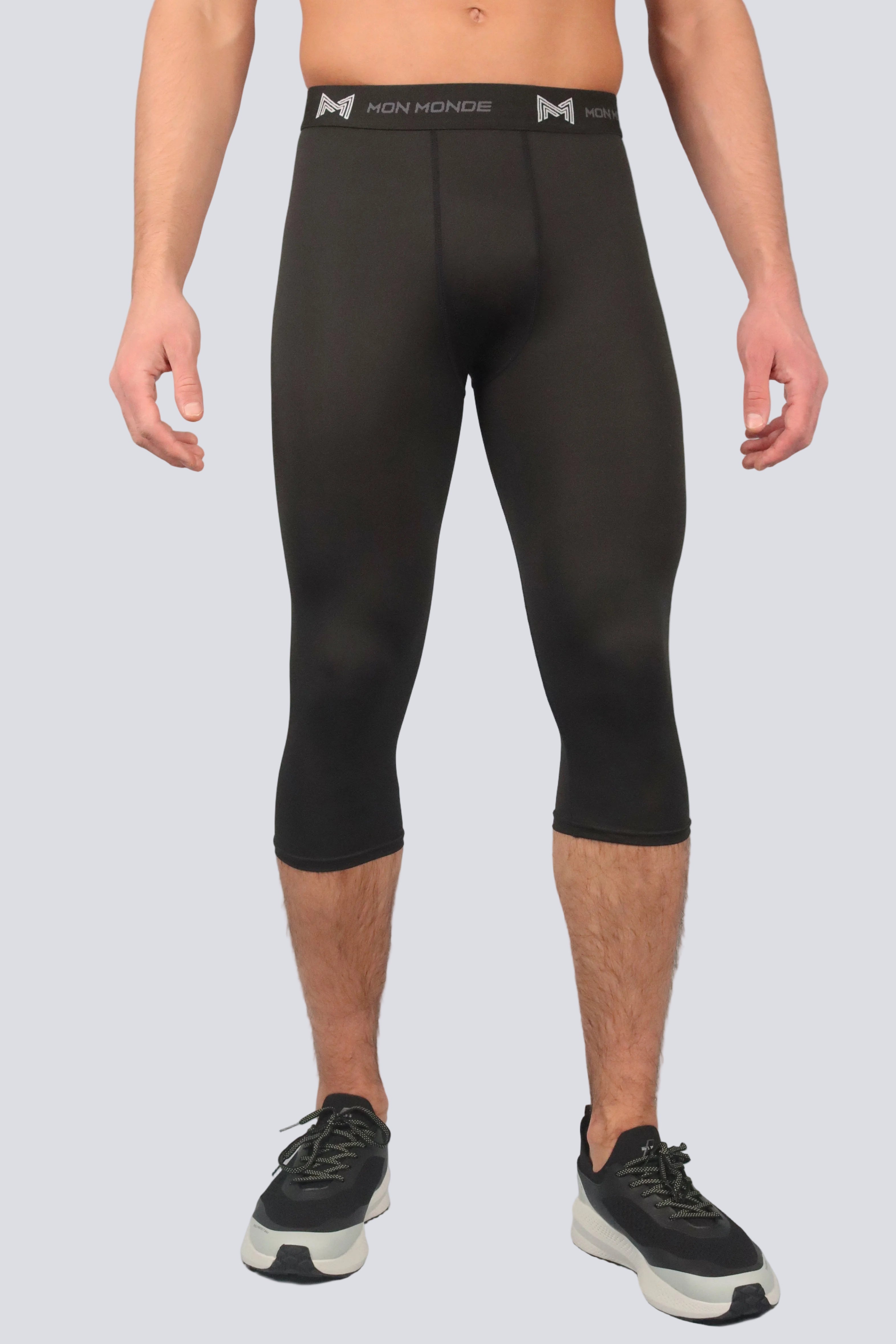 Dual Legs 3/4 Compression Leggings