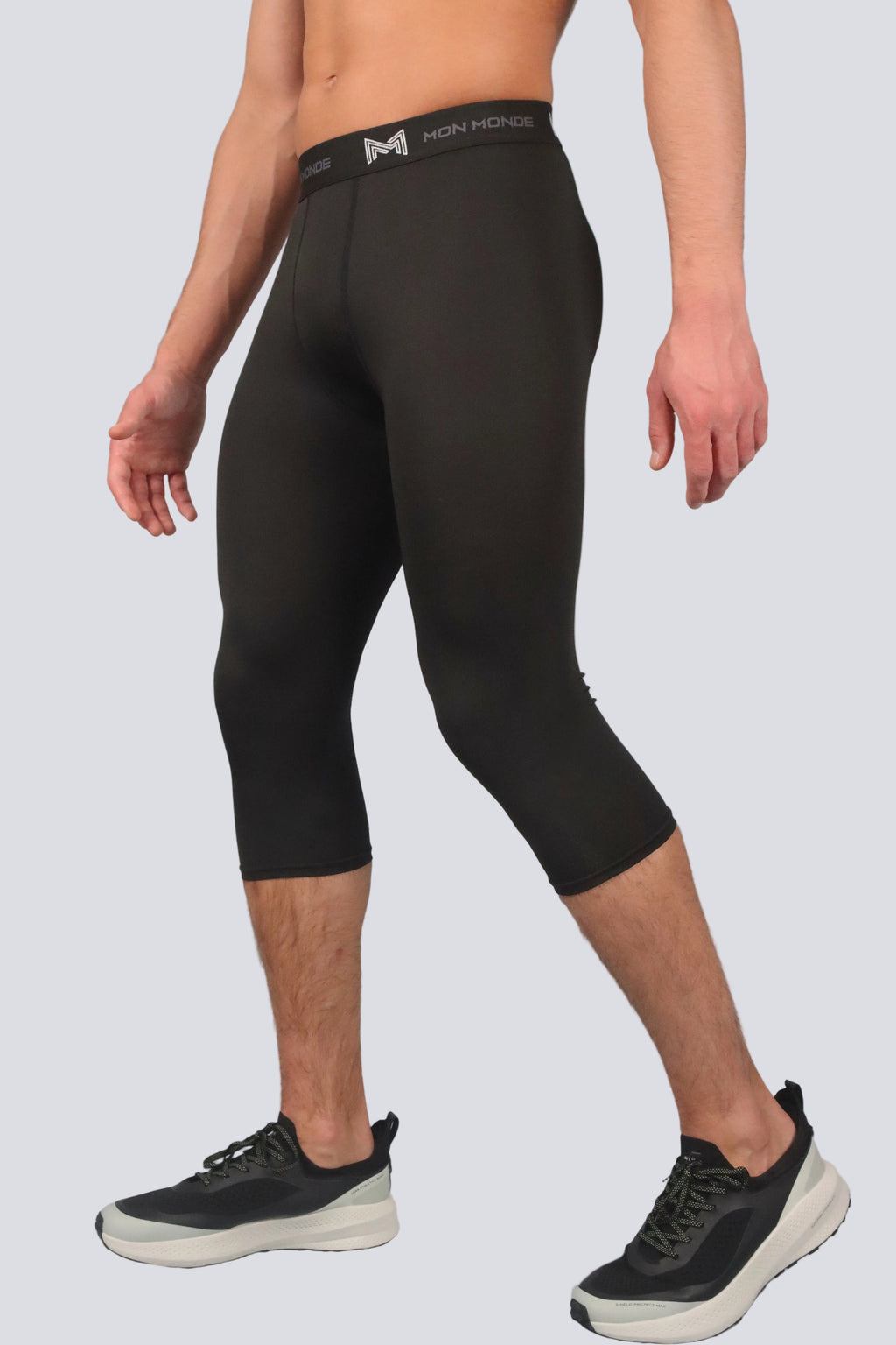 Dual Legs 3/4 Compression Leggings