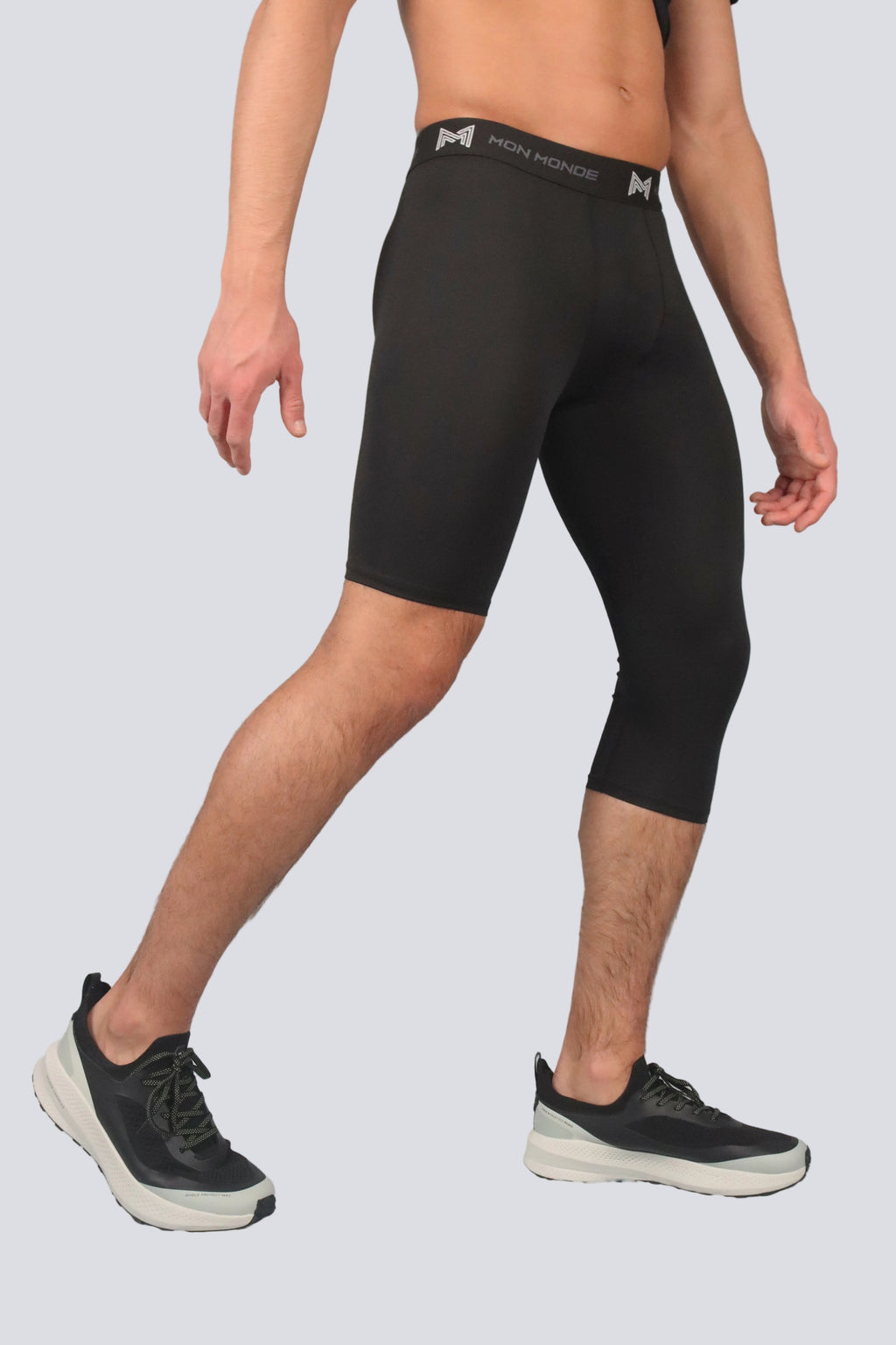 Asymmetrical Left Leg Compression Leggings