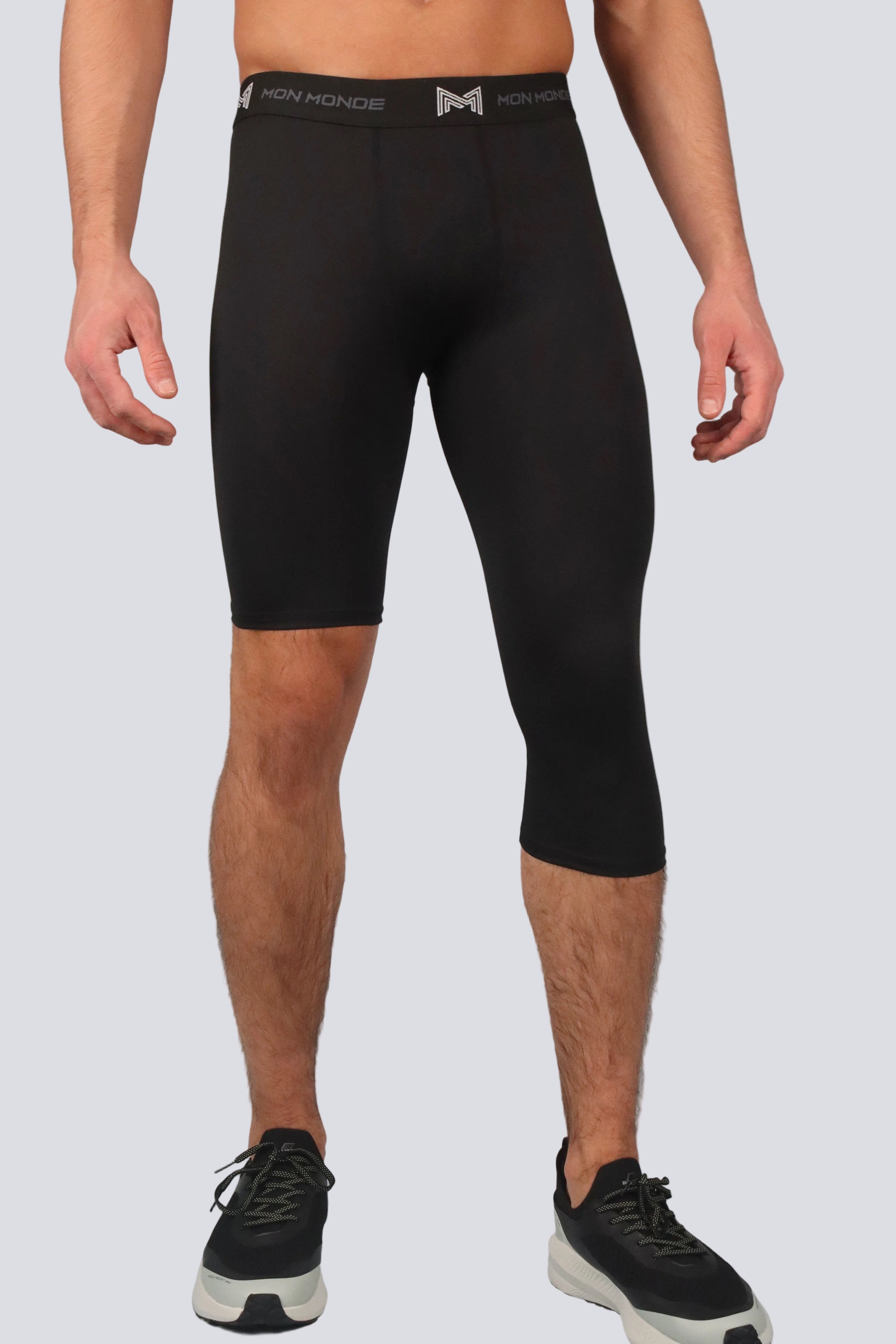 Asymmetrical Left Leg Compression Leggings