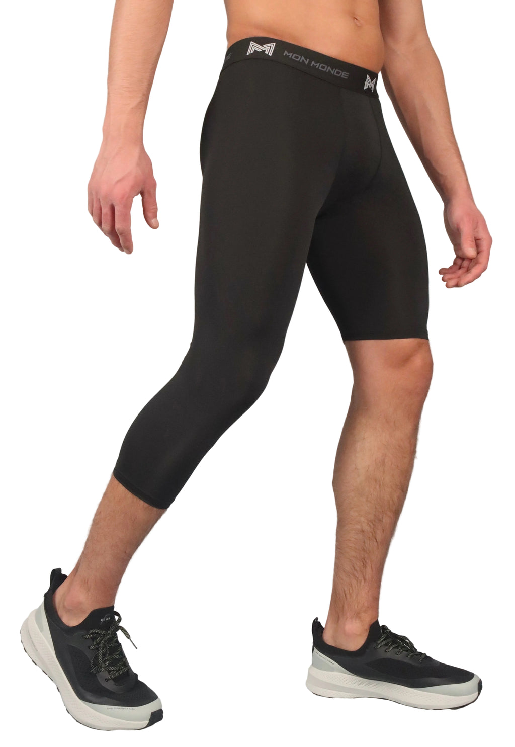 Asymmetrical Right Leg Compression Leggings
